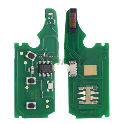 For VW Touareg non-keyless 3+1 button remote with 433Mhz 46 PCF7947A HITAG2 chip P/N: 3D0959753AK/ 3D0959753AA/ 3D0959753AM