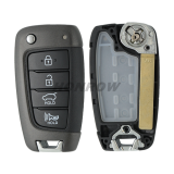For Hyundai 3/4 button flip remote key blank