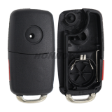For VW Touareg non-keyless 3+1 button remote with 433Mhz 46 PCF7947A HITAG2 chip P/N: 3D0959753AK/ 3D0959753AA/ 3D0959753AM