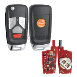 Xhorse VVDI  For Audi Type Universal Remote Flip Key 3+1 Buttons Wireless XNAU22EN
