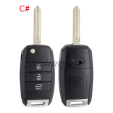 For KIA 3 button remote key blank please choose the key blade