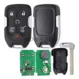 For Chevrolet 4+1 button remote key with PCF7941E NCF2951xETT 46E CHIP 433.92MHz ASK FCC ID:HYQ1EA P/N:13508398/13529632