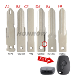 For Renault key blade