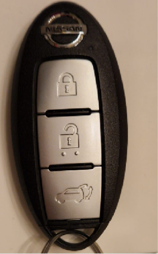 Nissan 3 button Smart Remote Car Key with 433mhz Continental: S180144505   FCC: KR5TXN1