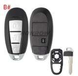 For new Suzuki 2/3 button remote key blank L1 type without logo