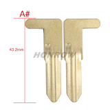 For Renault Megane4 emergency key blade