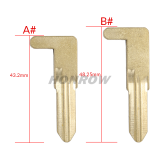 For Renault Megane4 emergency key blade