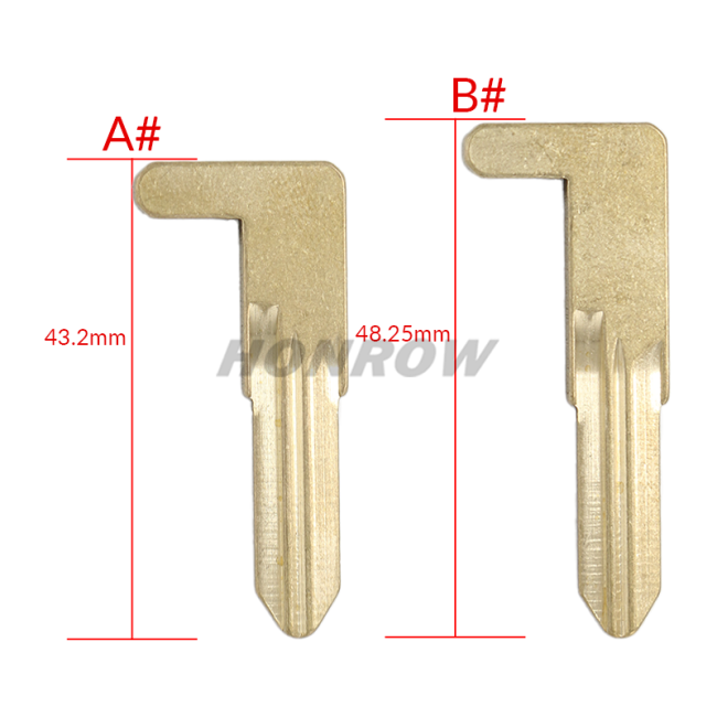 For Renault Megane4 emergency key blade