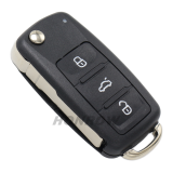 For VW MQB 3B flip remote key with ID48 chip-434mhz ASK model