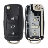 For VW MQB 3B flip remote key with ID48 chip-434mhz ASK model