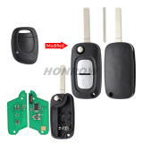 For Renault Modified 2 button remote key 7947 chip-434mhz