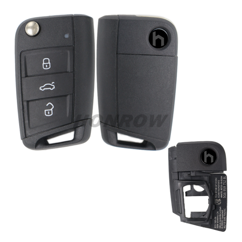 For Original VW  3 button smart remote key blank