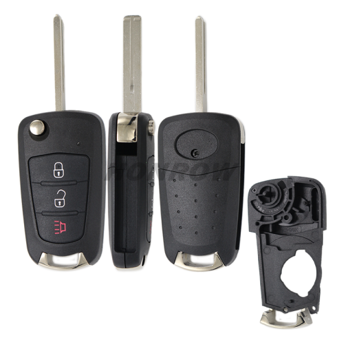 For GREAT WALL 3 button flip remote key shell