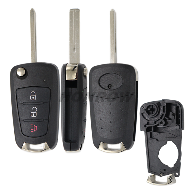 For GREAT WALL 3 button flip remote key shell