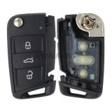For Original VW  3 button smart remote key blank