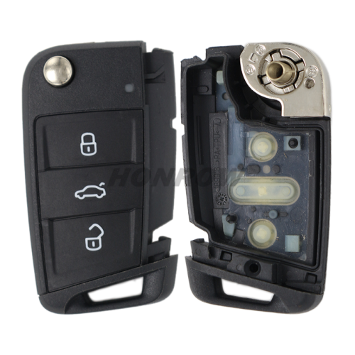 For Original VW  3 button smart remote key blank