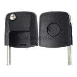 For V 3 button remote key blank without battery clamp, the blade is HU66. (the key head connect face is square)