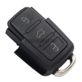 For V 3 button remote key blank without battery clamp, the blade is HU66. (the key head connect face is square)