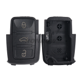 For V 3 button remote key blank without battery clamp, the blade is HU66. (the key head connect face is square)