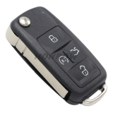 For V 4+1 button flip remote  key shell