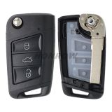 For V 3 button remote key shell