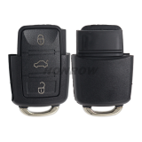 For V 3 button remote key blank without battery clamp, the blade is HU66. (the key head connect face is square)