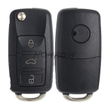 For V 3 button remote key blank without battery clamp, the blade is HU66. (the key head connect face is square)