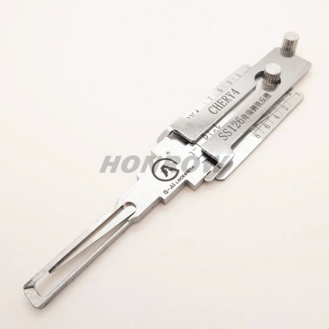 Lishi Tool CHERY4 SS126 奇瑞侧铣反槽 2 in 1 lock pick lishi style lock pick 2 in 1 tool