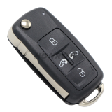 For V 4 button flip remote  key blank