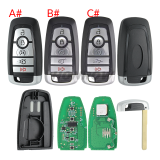 For Ford Edge Expedition Explorer 5 button Smart Key with 902MHz FSK HITAG PRO 49 CHIP  FCC ID: M3N-A3C054339  IC: 7812A-A3C054339