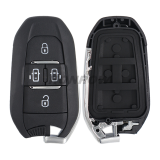 For Peugeot 4 button remote Key Shell with VA2 307 blade