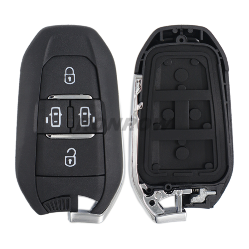 For Peugeot 4 button remote Key Shell with VA2 307 blade
