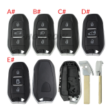 For Peugeot 3 button remote key blank with HU83 blade Please choose the button.