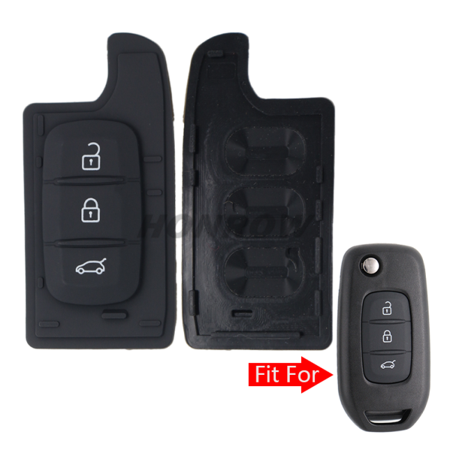For Renault 3 button key pad