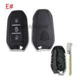For Peugeot 3 button remote key blank with HU83 blade Please choose the button.