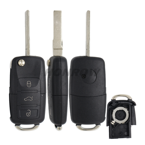 For V 3 button remote key blank