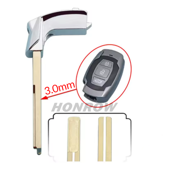 For BYD Insert Emergency Car Key Blade 3.0mm Thickness  For BYD G6 Song