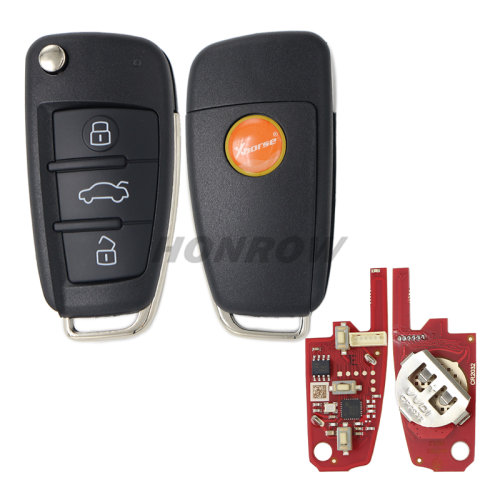 Xhorse XKA620EN Wire Remote Key Audi A6L Q7 Flip 3 buttons