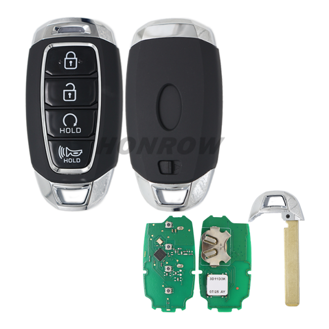 For Hyundai Venue 4 button smart key with 433MHz NCF29AxMTT HITAG AES 4A chip P/N: 95440-K2400  FOR HYUNDAI Venue 2020-2022