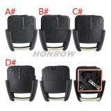 For Chevrolet 2/3 button remote case with battery place
