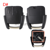 For Chevrolet 2/3 button remote case with battery place