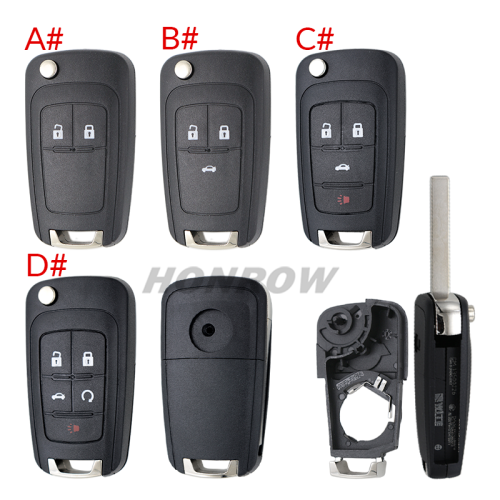 For Cherolet 2/3/3+1/4+1 button remote key blank
