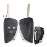 For Chevrolet 2 button modified flip remote key blank