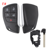 For Chevrolet 2+1/3+1/4+1/5+1 button smart remote key blank