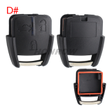 For Chevrolet 2/3 button remote case without battery place