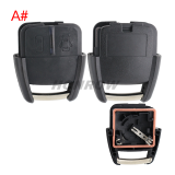 For Chevrolet 2/3 button remote case with battery place