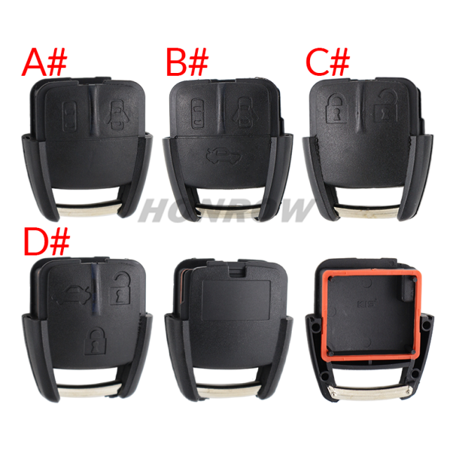 For Chevrolet 2/3 button remote case without battery place