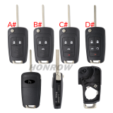 For Cherolet 2/3/3+1/4+1 button remote key blank