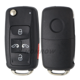 For VW 4+1 button flip remote  key blank