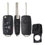For VW 4+1 button flip remote  key blank